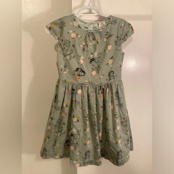 Disney Green A-Line Sundress with Flutter Sleeves - Picture 2 of 6